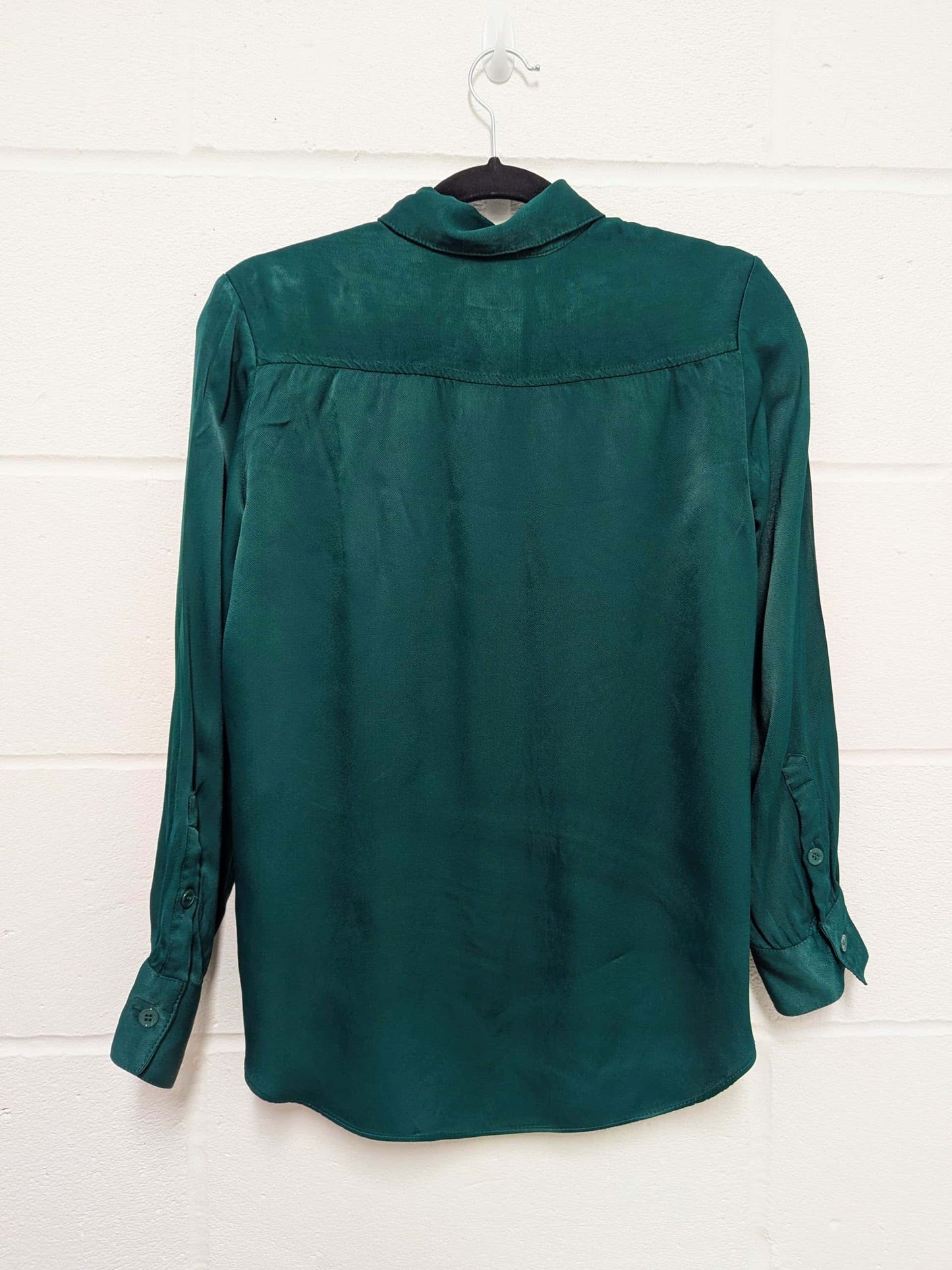 fringe shirt with embroidery hummingbird - small