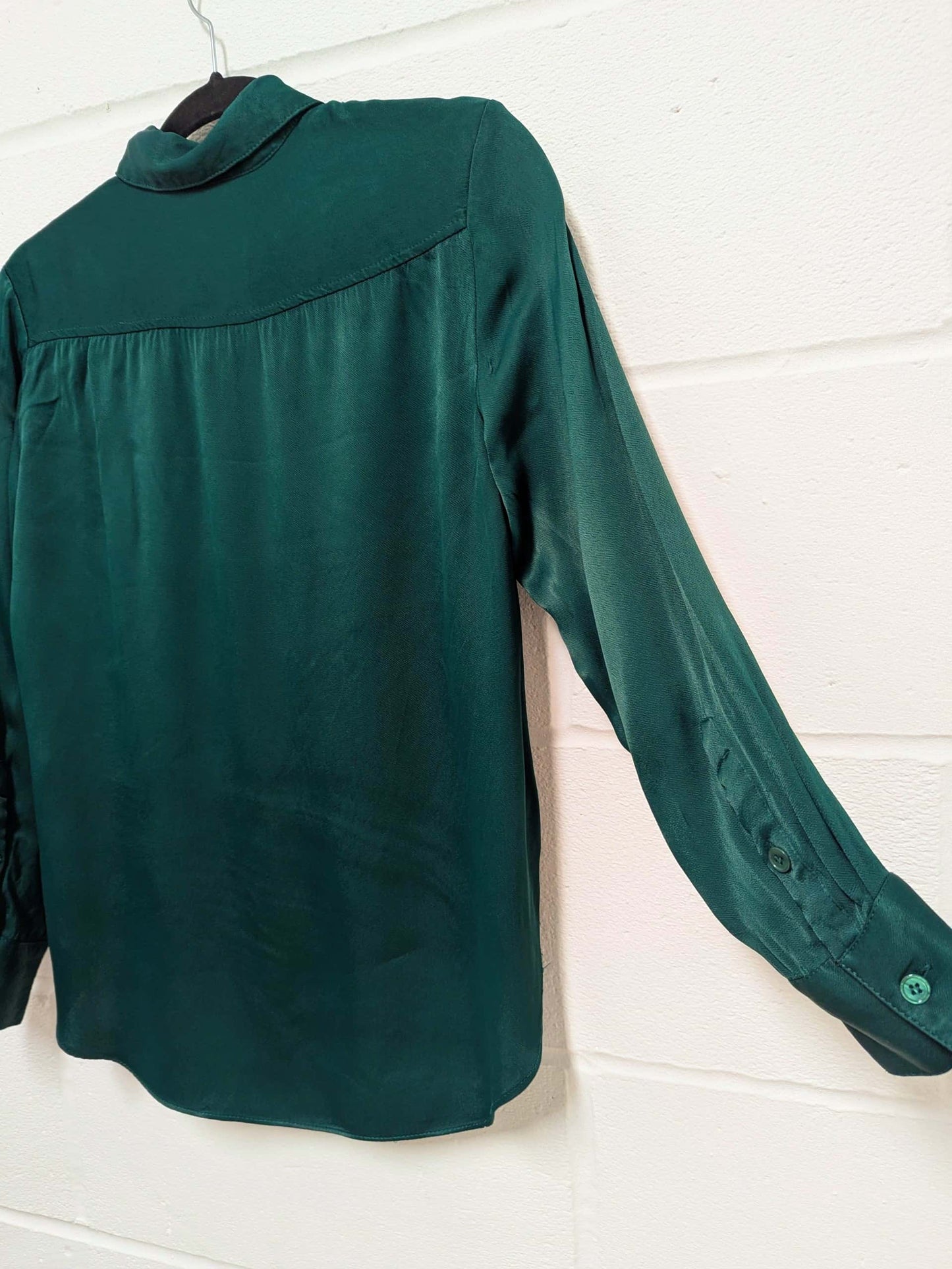 fringe shirt with embroidery hummingbird - small