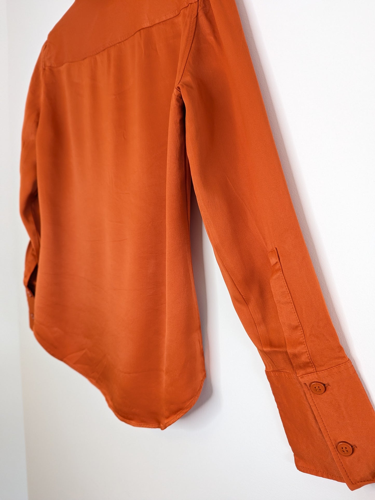 fringe shirt with embroidery lightning bolts - small